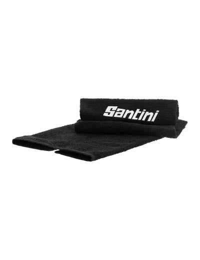 Santini Forza Indoor Cycling Towel (Black) - Cyclop.in