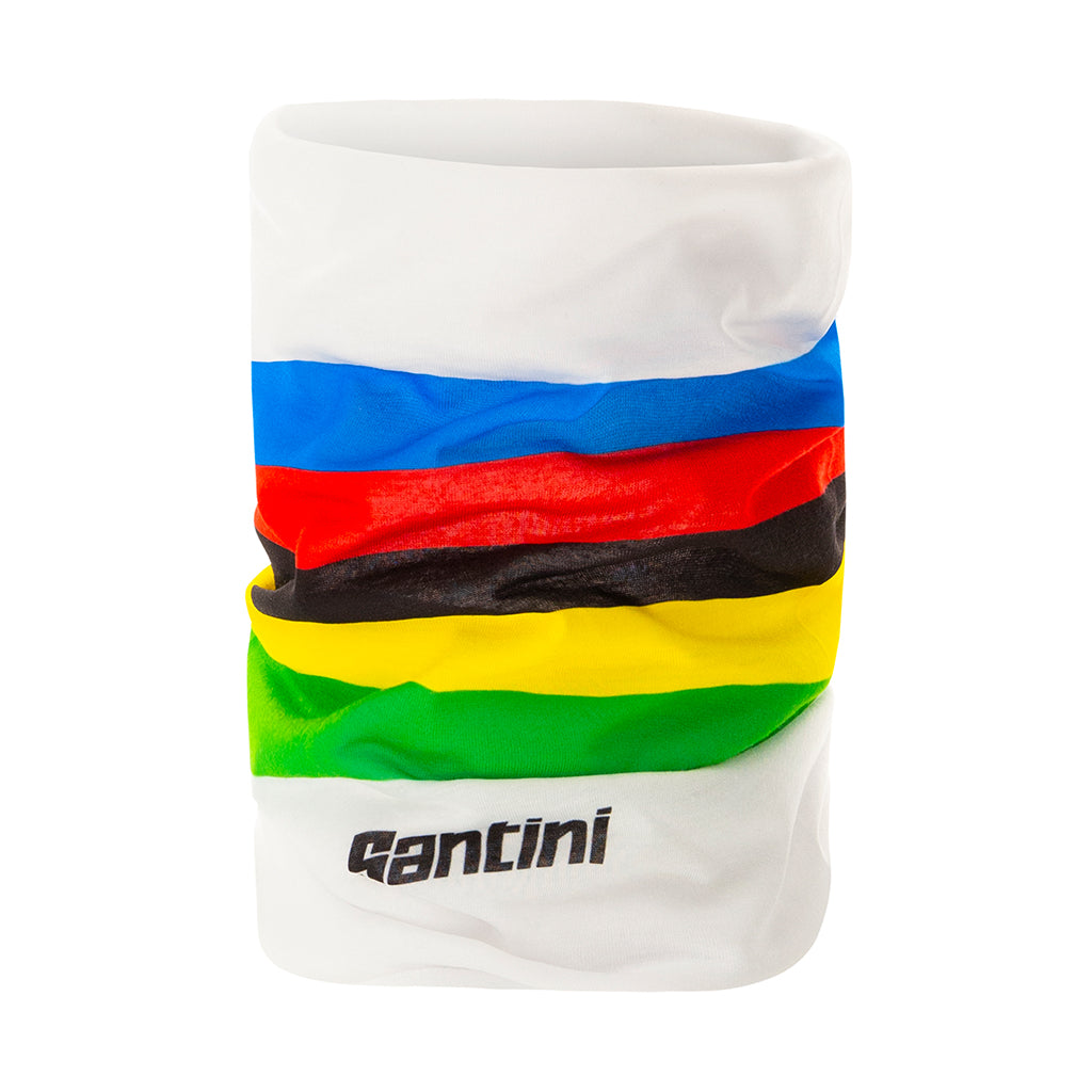 Santini UCI Rainbow Stripes Neck Warmer - Cyclop.in