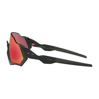 Oakley Flight Jacket Matte Black - Prizm Trail Torch - Cyclop.in