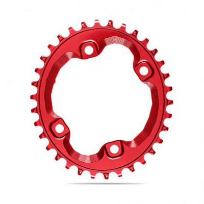 Absolute Black Oval MTB CR 1X 96BCD Shimano XT8000-32T - Red - Cyclop.in