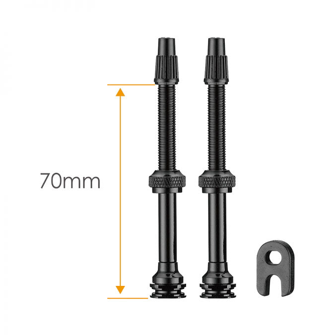 Ciclovation Light-Weight Tubeless Valve Stem - Black - Cyclop.in