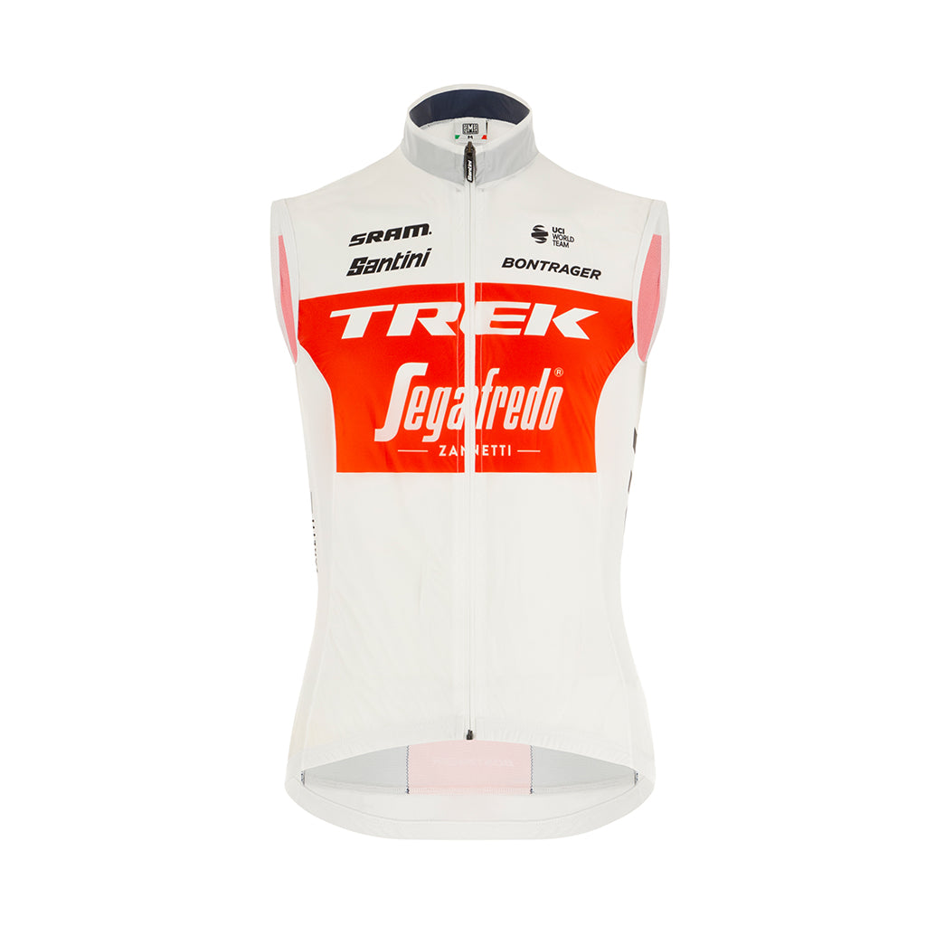 Santini Trek-Segafredo - Wind Vest (Red) - Cyclop.in