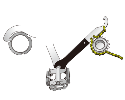 Icetoolz Chain Whip, Pedal, Lockring - Cyclop.in