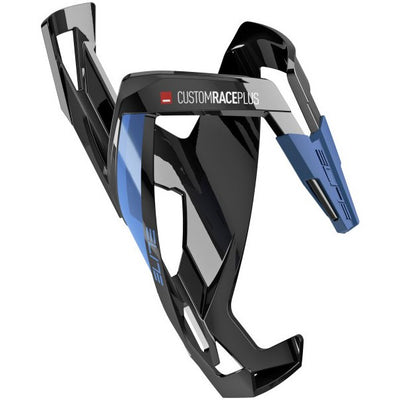 Elite Custom Race Plus Bottle Cage - Black Glossy/Blue - Cyclop.in