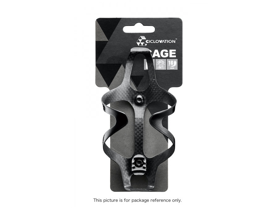 Ciclovation Premium Carbon Bottle Cage Pearl White