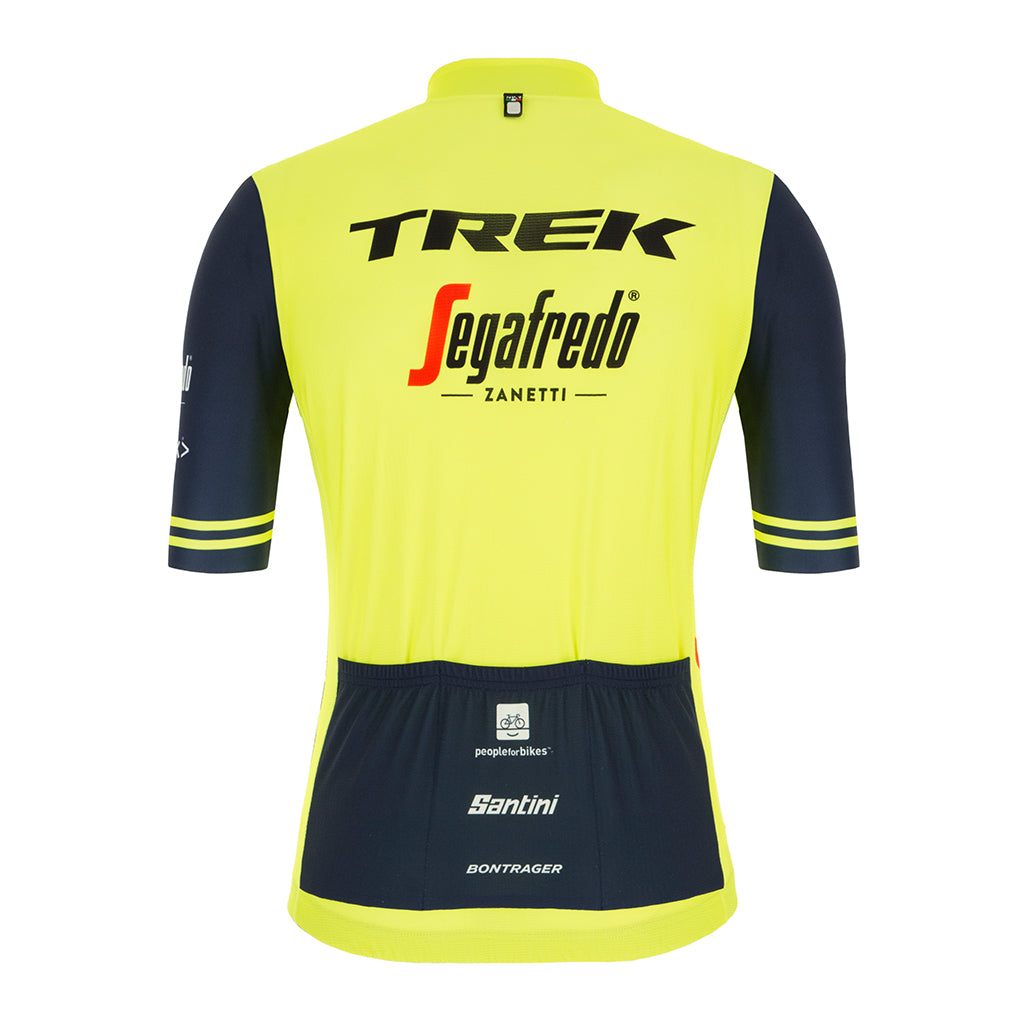 Santini Trek - Segafredo Fan Line Jersey - Fluo Yellow - Cyclop.in