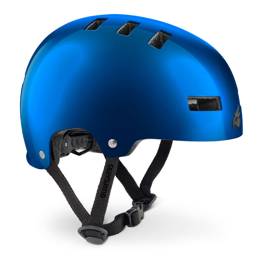 Blue bmx top helmet