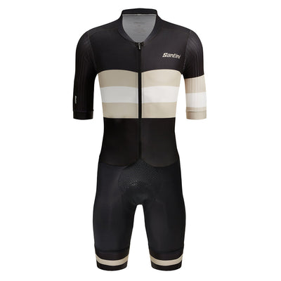 Santini Viper Bengal Skinsuit - Black/Grey - Cyclop.in