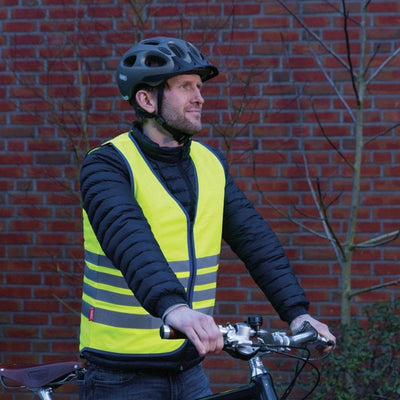 Abus Lumino Reflective Vest - Yellow - Cyclop.in