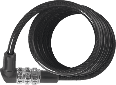 Abus Coil Cable 3506C/180-Black - Cyclop.in