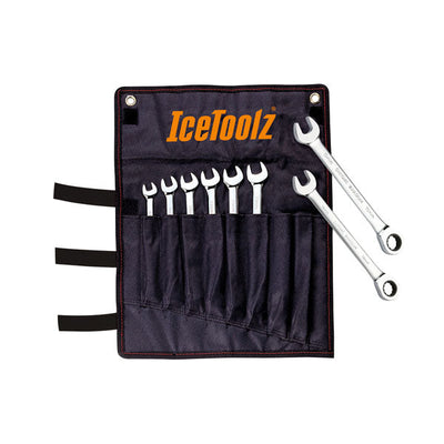 Icetoolz 41B8 8 15mm Combination Ratchet Wrench set - Cyclop.in