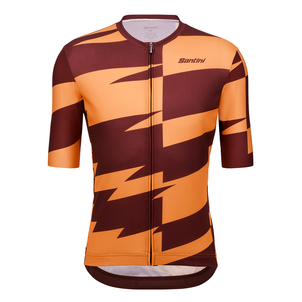 Santini Furia Smart Jersey - Burgundy - Cyclop.in