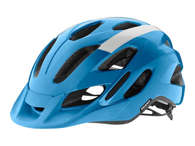 Giant Compel Gloss Cycle Helmet | White/Blue - Cyclop.in