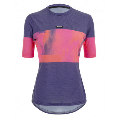 Santini Forza Women's Tech T-Shirt (Atomic Orange) - Cyclop.in