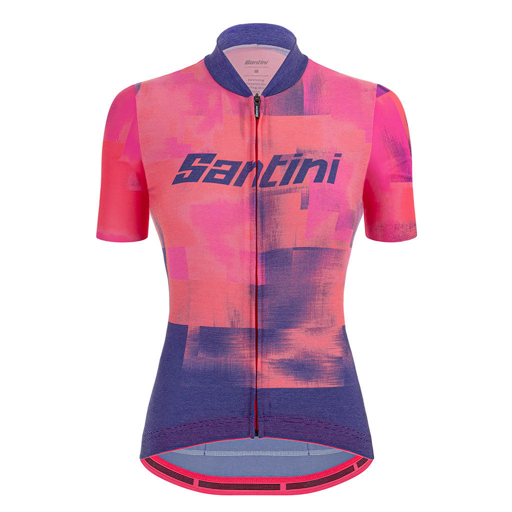 Santini Forza Women's Jersey (Atomic Orange) - Cyclop.in