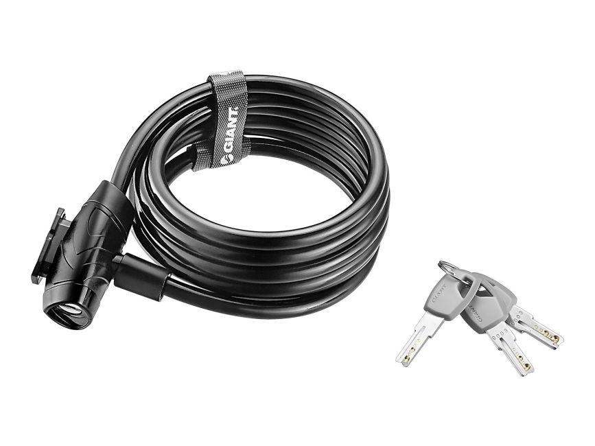 Giant Flex Key Cable Lock Black - Cyclop.in