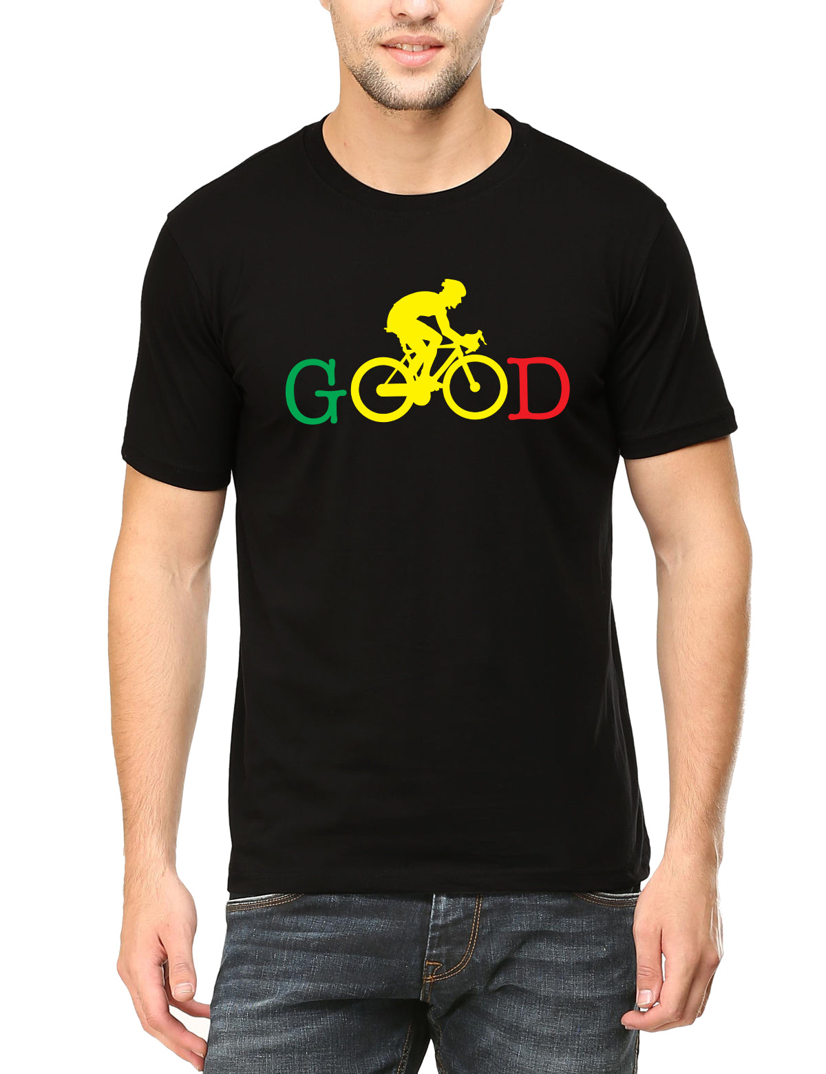 Swag Swami Men's  Cycling Good Motivation T-Shirt - Cyclop.in