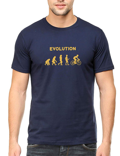 Swag Swami Men's  Evolution Of Cycling  T-Shirt - Cyclop.in