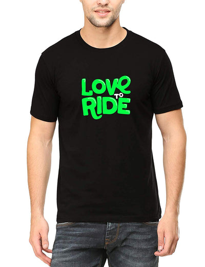 Swag Swami Men's  Love To Ride T-Shirt - Cyclop.in