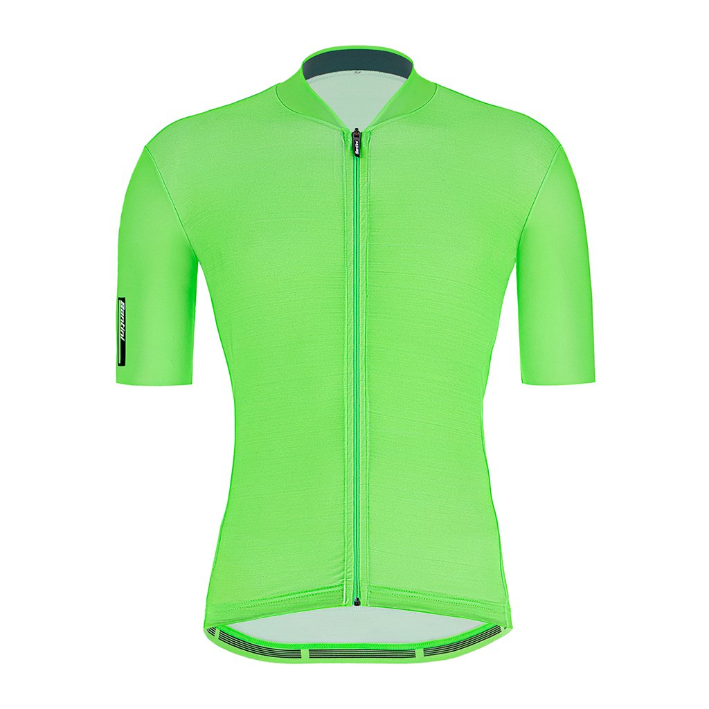 Santini Colore Jersey (Fluo Green) - Cyclop.in