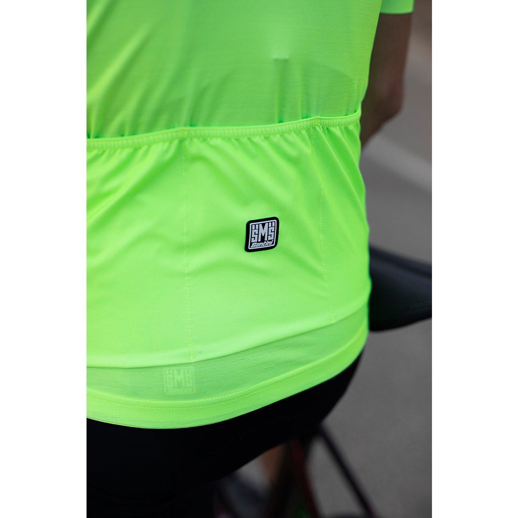 Santini Colore Jersey (Fluo Green) - Cyclop.in