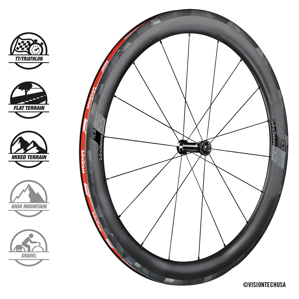 Vision SC Carbon Wheelset 55mm - Rim Brake - Cyclop.in