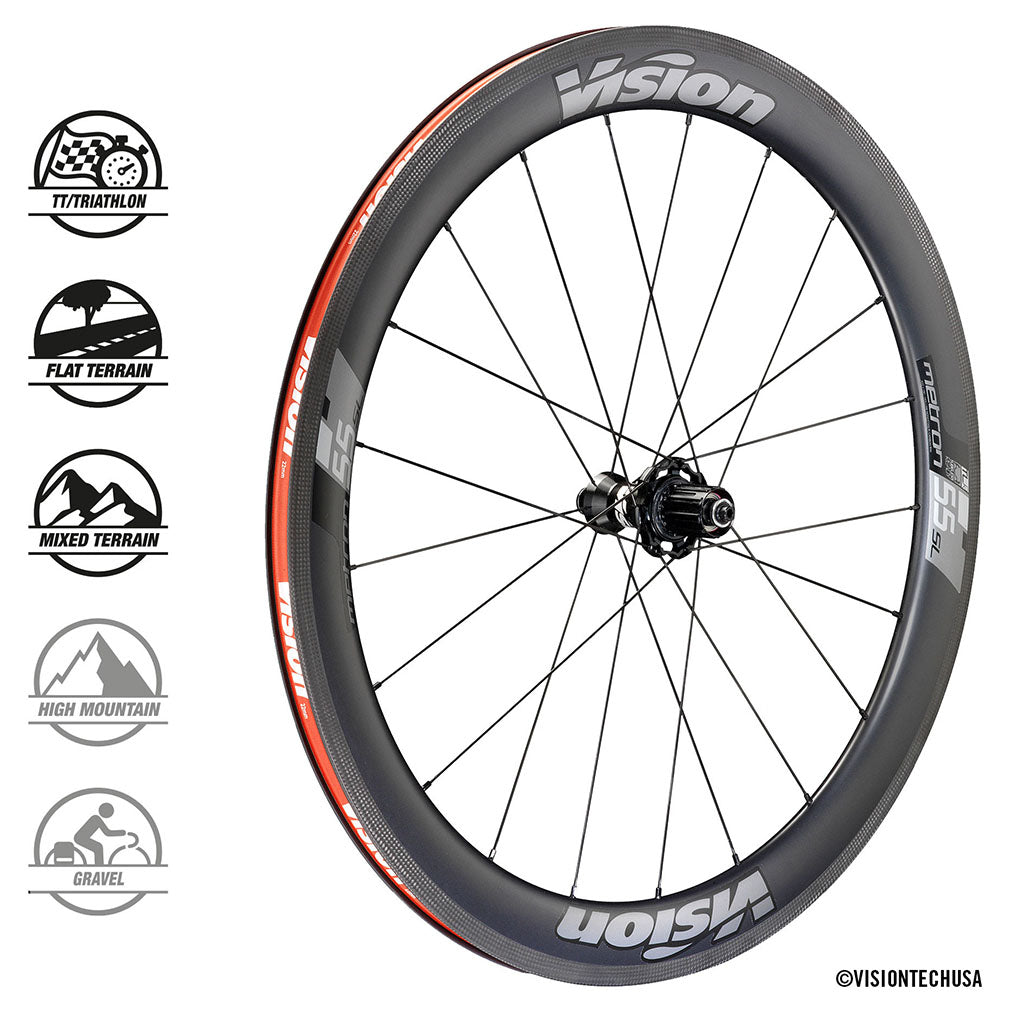 Vision Metron Carbon Wheelset 55mm - Rim Brake - Cyclop.in