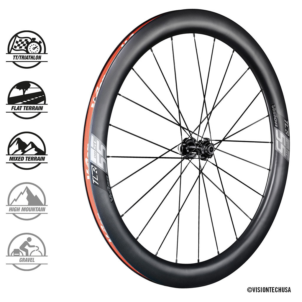 Vision SC Carbon Wheelset  55mm - Disc Brake - Cyclop.in