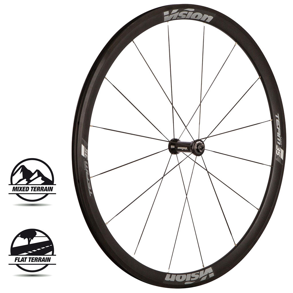 Vision Team Alloy Wheelset 35mm - Rim Brake - Cyclop.in