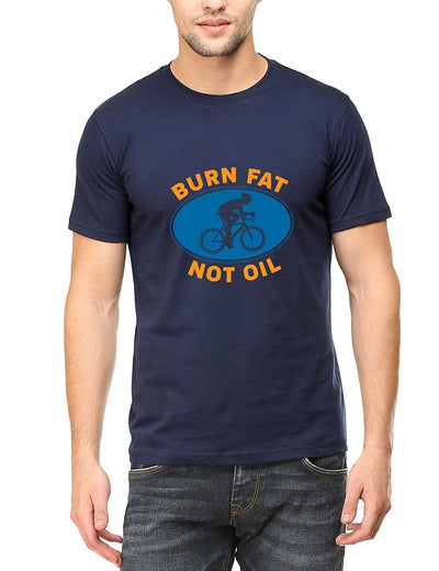 Swag Swami Men's Burn Fat Not Oil T-Shirt - Cyclop.in