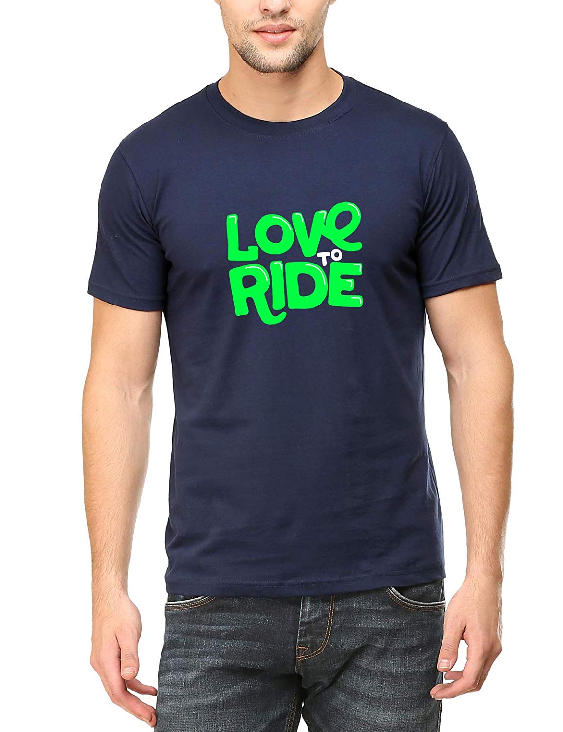 Swag Swami Men's  Love To Ride T-Shirt - Cyclop.in