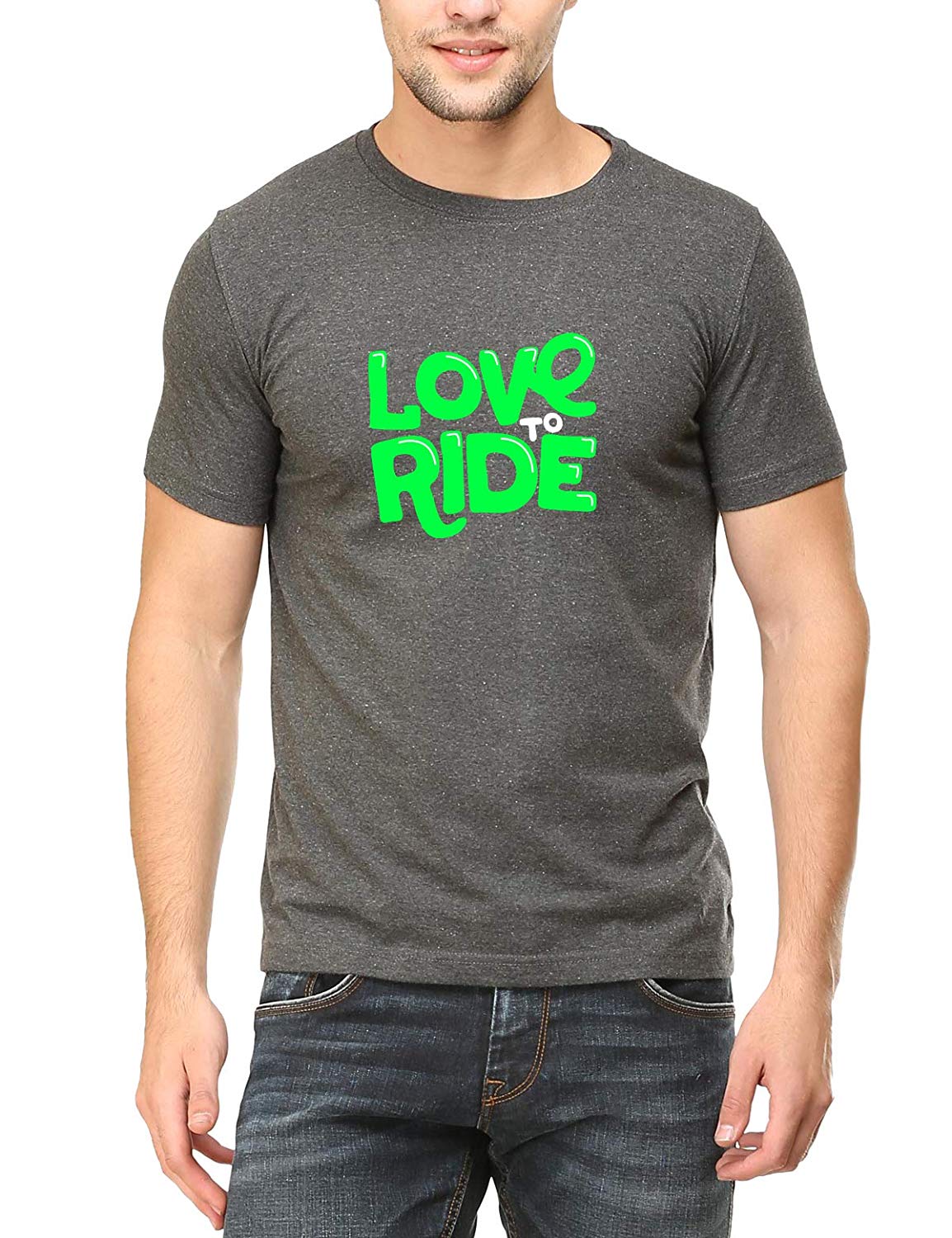 Swag Swami Men's  Love To Ride T-Shirt - Cyclop.in