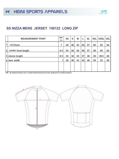Heini NIZZA 380 Mens Short Sleeve Cycling Jersey - Cyclop.in