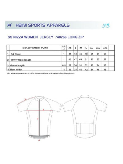 Heini NIZZA 382 Womens Short Sleeve Cycling Jersey - Cyclop.in