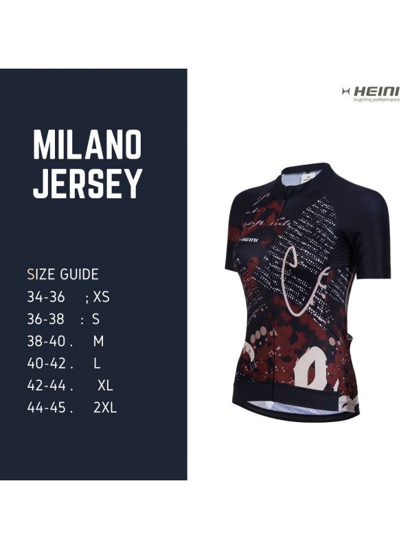 Heini MILANO 389 Womens Short Sleeve Cycling Jersey - Cyclop.in