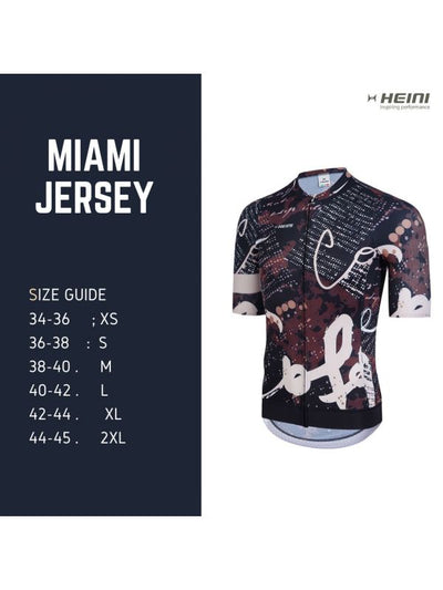 Heini Short Sleeve MIAMI 372 Mens Short Sleeve Cycling Jersey - Cyclop.in