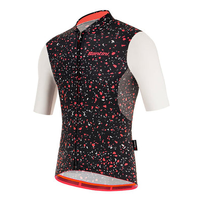 Santini Delta Pietra Jersey (Black) - Cyclop.in