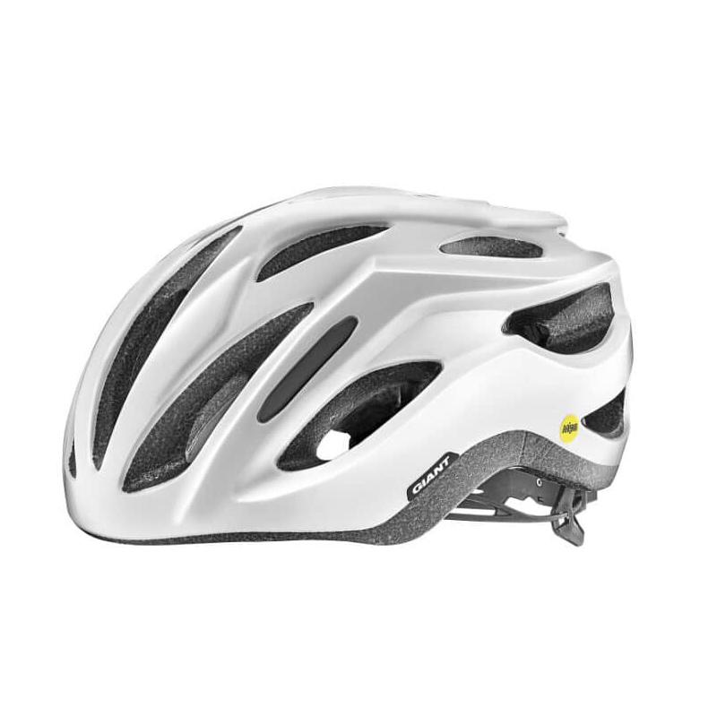 Giant Rev Comp MIPS Helmets - Gloss Metallic White - Cyclop.in