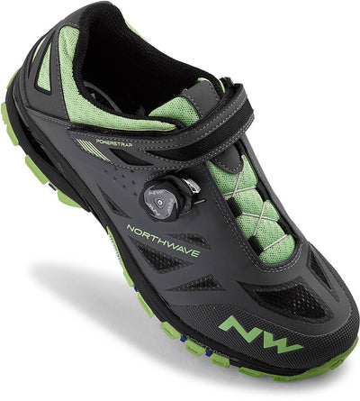 Northwave Spider Plus 2 MTB-AM Shoes - Anthra/Green - Cyclop.in