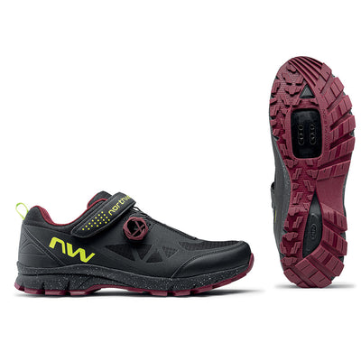 Northwave Corsair Shoes - Black/Plum - Cyclop.in