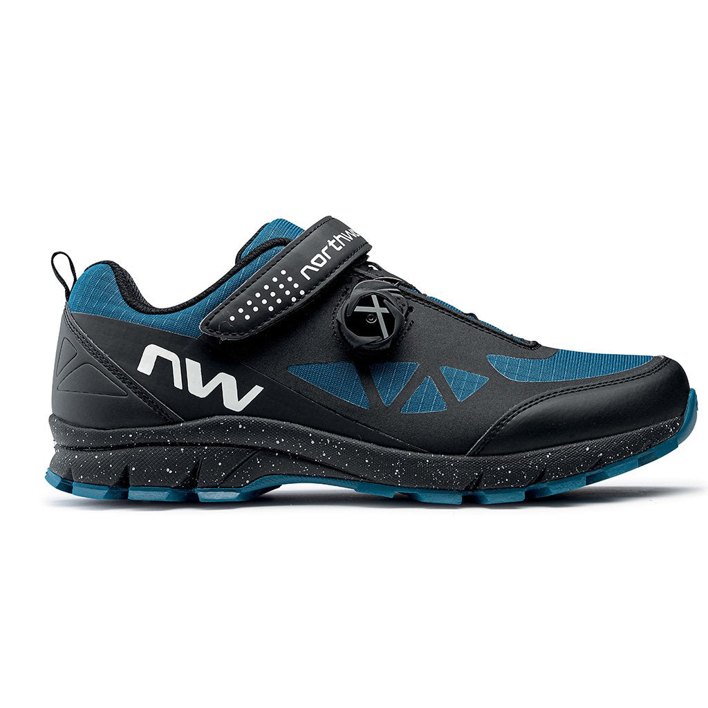 Northwave Corsair Shoes - Black/Blue Coral - Cyclop.in