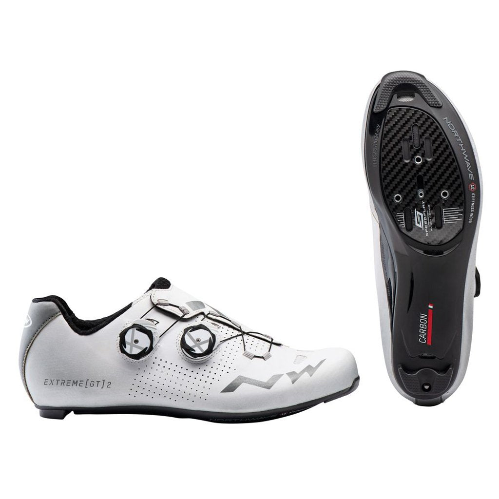 Northwave Extreme Gt 2 Shoes - White/Silver Reflective - Cyclop.in