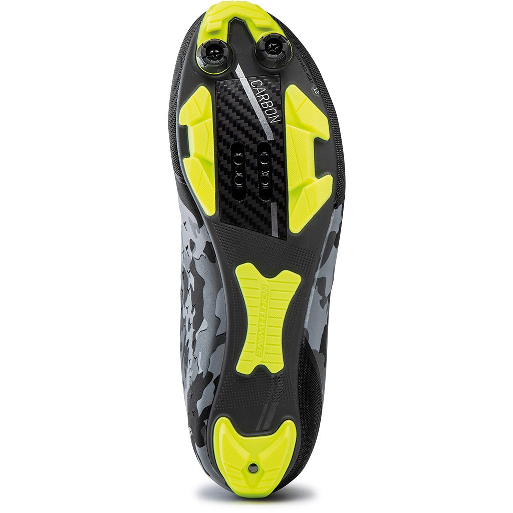 Northwave Rebel 2 Shoes - Camo Black/Yellow Fluo - Cyclop.in