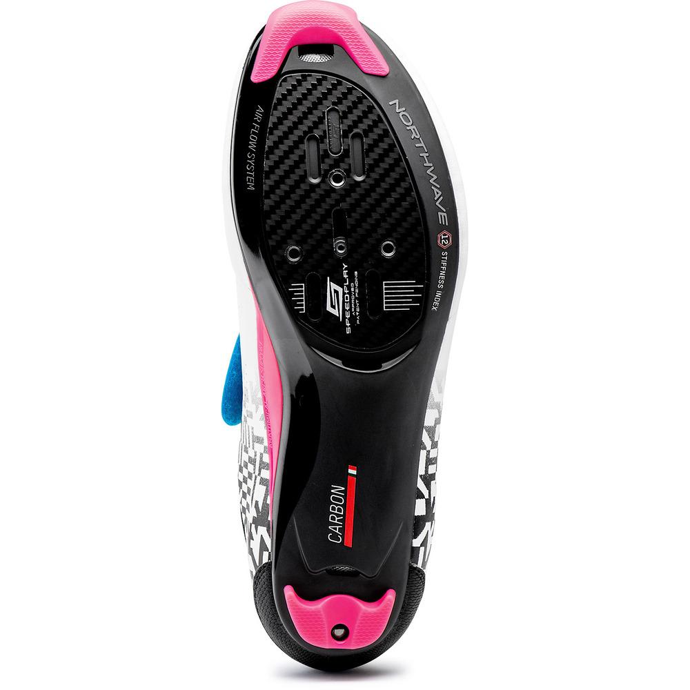 Northwave Tribute 2 Carbon Triathlon Shoes - White/Black/Multi Colour - Cyclop.in