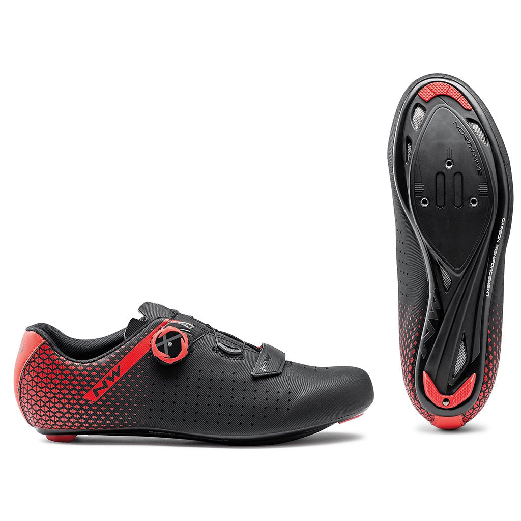 Northwave Core Plus 2 Shoes Black/Red - Cyclop.in