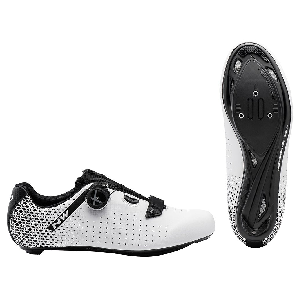 Northwave Core Plus 2 Shoes - White/Black - Cyclop.in