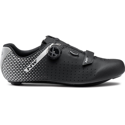 Northwave Core Plus 2 Road Shoes Black/Silver - Cyclop.in