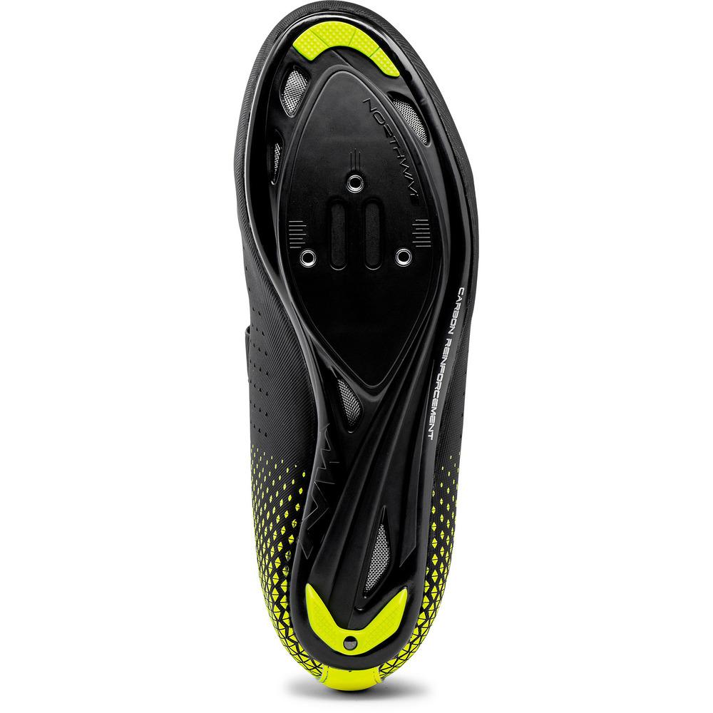 Buy Northwave Core 2 Road Shoes - Black/Yellow Fluo Online in