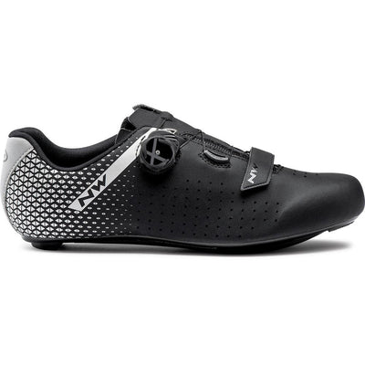 Northwave Core Plus 2 Wide Shoes - Black/Silver - Cyclop.in