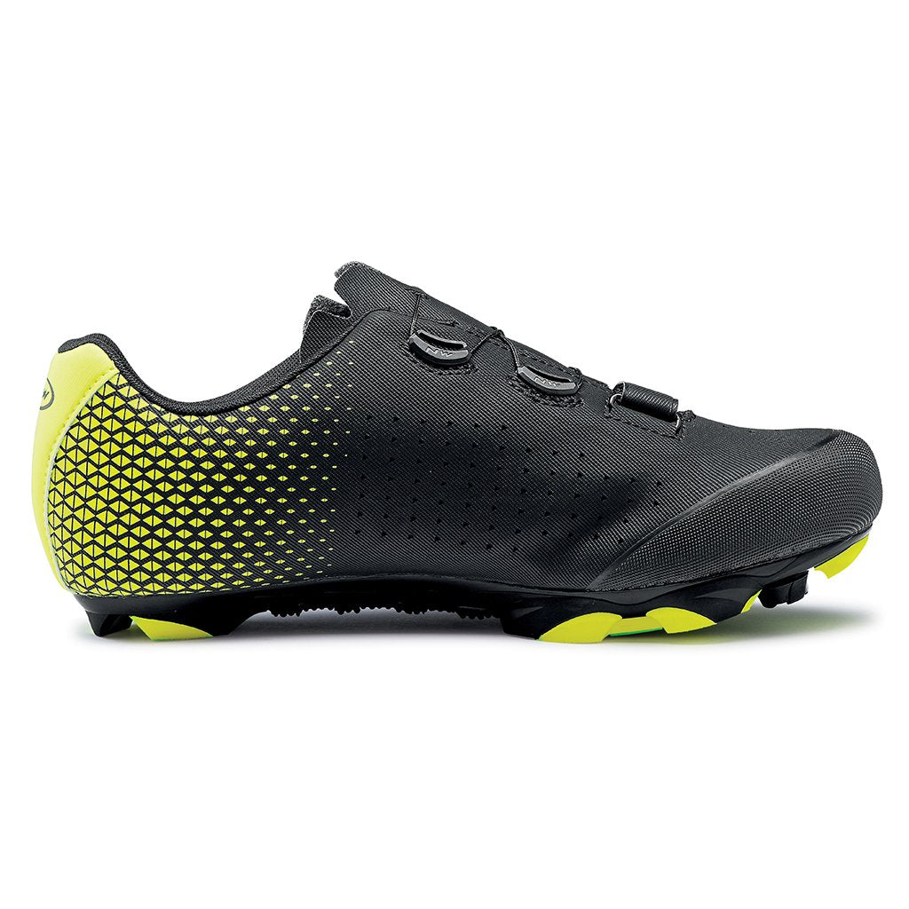 Northwave Origin Plus 2 Shoes - Black/Yellow Fluo - Cyclop.in